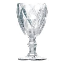 Taça de Vidro Diamond Diamante Transparente 300ml Água Class Home Taça de Vidro Diamond Diamante Transparente 300ml Água Class Home