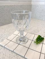 Taça de vidro diamond transparente 325 ml 1 peça - Lyor