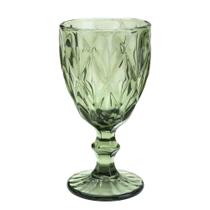 Taça de Vidro Diamond Verde 325ml 1 peça - Lyor