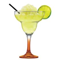 Taça de Vidro Haste Laranja Margarita para Drink 300ml Ruvolo