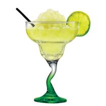 Taça de Vidro Haste Verde Margarita Twister Para Drink 300ml - Ruvolo Taça de Vidro Haste Verde Margarita Twister Para Drink 300ml - Ruvolo