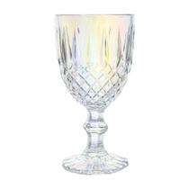 Taça de Vidro Lumini Transparente Furta-cor 350ml 1 peça - Casambiente