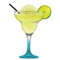 Taça de Vidro Margarita com Haste Azul 385ml, Ruvolo