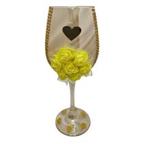 Taça De Vidro Oxum Orixá Candomblé Umbanda 490 Ml