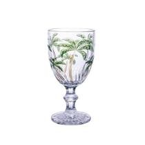 Taça de Vidro Palm Tree Transparente Class Home 310ml