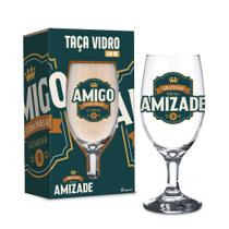 Taça de vidro personalizada para amigo na caixa de presente com frase Amigo é coisa pra se guardar 300ml taca cerveja Taça de vidro personalizada para amigo na caixa de presente com frase Amigo é coisa pra se guardar 300ml taca cerveja