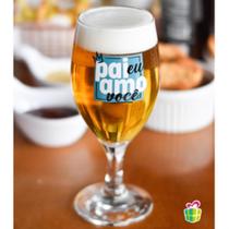 Taça de vidro personalizada para pai "Eu amo você" 330ml na caixa presente dia dos pais cerveja Taça de vidro personalizada para pai "Eu amo você" 330ml na caixa presente dia dos pais cerveja