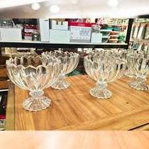 Taca de vidro redonda para sobremesa petala wolff 4 un 125ml