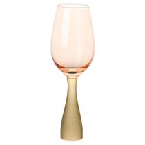 Taça De Vidro Rosa e Verde 350Ml Taça De Vidro Rosa e Verde 350Ml