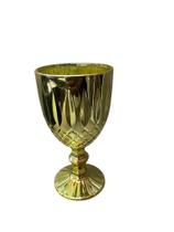 Taça De Vidro Santa Ceia Dourada Metalizado 345ml - Elegância e Sofisticação para Sua Mesa
