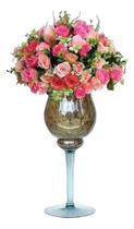 Taça De Vidro Transparente Napoli Para Decoração Mesa Festa