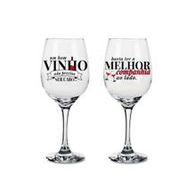 Taça De Vinho Com 2Un - Um Bom Vinho - Com Caixa Presente Taça De Vinho Com 2Un - Um Bom Vinho - Com Caixa Presente