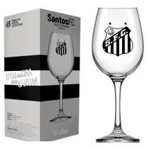 Taça de Vinho Grande Drinks 490ml em Vidro Cristal Santos FC na Caixa Taça de Vinho Grande Drinks 490ml em Vidro Cristal Santos FC na Caixa