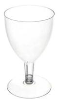 Taça De Vinho Pit 170 Cristal 170ml Plastilânia - 20 Unidade Cor Incolor Taça De Vinho Pit 170 Cristal 170ml Plastilânia - 20 Unidade Cor Incolor