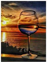 Taça de vinho Puzzle najiaxiaowu Sunset Sea 500 peças 52x38 cm
