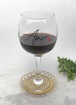 Taça de Vinho Royal Decorada 615ml - Allmix - Amor Taça de Vinho Royal Decorada 615ml - Allmix - Amor