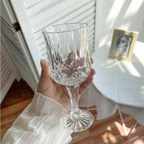 Taça De Vinho Tinto Diamante Luxo Champanhe Caneca Transparente Copo Conhaque Pé Alto Coquetel