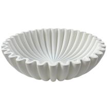 Taça decorativa OAKOA Concrete White Grande para decoração de casa