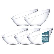 Taça descartável de plástico rígido premium de ângulo médio, pacote com 5 Taça descartável de plástico rígido premium de ângulo médio, pacote com 5