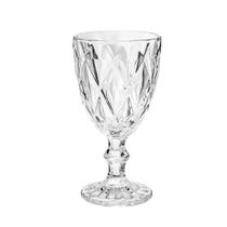 Taça Diamante Copo Vidro Transparente Água Suco 340ml - CLICK HOUSE