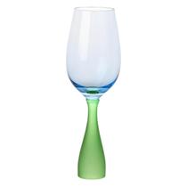Taça Em Vidro Azul e Verde 350Ml Taça Em Vidro Azul e Verde 350Ml