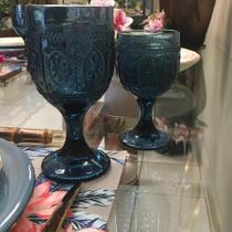 Taça Em Vidro Azul Marbella BTC - Un
