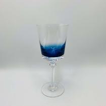 Taça em Vidro Transparente com Azul 250ml Taça em Vidro Transparente com Azul 250ml