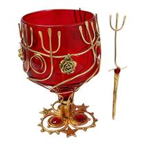 Taça Espiritual Aramada 7 Garfos com Pedrarias Vermelhas Pomba Gira Artesanal Taça Espiritual Aramada 7 Garfos com Pedrarias Vermelhas Pomba Gira Artesanal