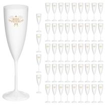 Taça Espumante 170ml Boas Festas Acrílico Premium 50pçs