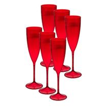 Taça Espumante 20pçs Acrilico Cristal Premium 170ml Neoplas