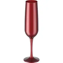 Taça Espumante Fun 160ml Vermelho Perolizado Coza