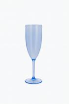 Taça Espumante Mod 8 Azul Cristal Acrílico