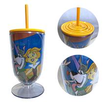 Taça Família Jetsons com Canudo 600mL