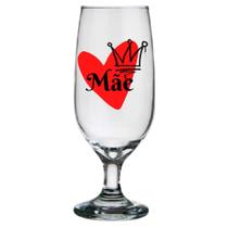 Taça Floripa de Vidro Estampada Especial Dia das Mães 300ml