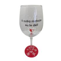 Taça Frase Namorados Amor Casal Personalizada Vinho 490Ml