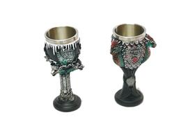 Taça Game of Thrones Medieval 3D Inox - Conjunto de 2 Taças - AMG