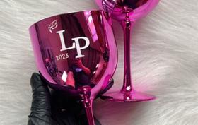 Taça gim metalizada cor rosa bebê 500 ml Taça gim metalizada cor rosa bebê 500 ml