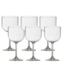 Taça Gin 510ml em Policarbonato Vemplast Kit com 6 Pçs
