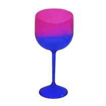 Taça Gin Acqua com 550ml Degradê Azul e Pink - Rizzo Taça Gin Acqua com 550ml Degradê Azul e Pink - Rizzo