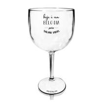 Taça Gin Acrílico Personalizada Transparente Salvar Vidas Taça Gin Acrílico Personalizada Transparente Salvar Vidas