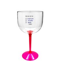 Taça Gin Bicolor Rosa Para Dia Dos Namorados
