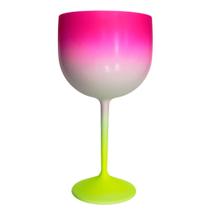 Taça Gin Degrade 400ml Verde/Branco/Pink Neon- Mar