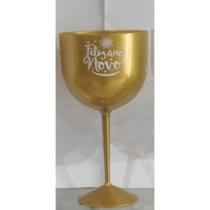 Taça Gin Feliz Ano Novo Dourado E Branco 500ml 1un - Mazel Taça Gin Feliz Ano Novo Dourado E Branco 500ml 1un - Mazel