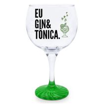 Taça Gin Frases Diversas com Base Decorada - 600ml Taça Gin Frases Diversas com Base Decorada - 600ml