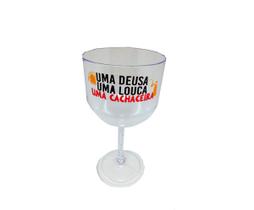 Taça Gin Presente Uma Deusa Uma Cachaceira + Chaveiro