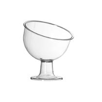 Taça Inclinada Doceira Boca Torta com Pedestal Pequena 400ml