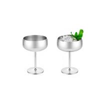 Taça Inox Copo 450ml Vinho Drink Finger Food Bar Buffet 2un