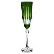 Taça lapidada champagne 190ml cristal ecológico verde elizabeth - Full Fit