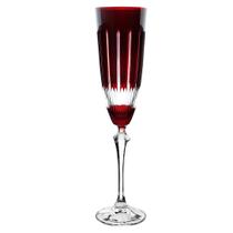Taça Lapidada Champagne 190ml cristal ecológico vermelha elizabeth Full Fit Taça Lapidada Champagne 190ml cristal ecológico vermelha elizabeth Full Fit