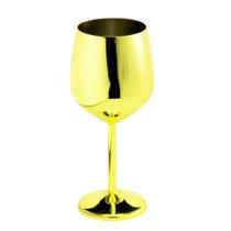 Taça Metalizada Vinho Drink Dourada Gyn Festa Buffet 500ml